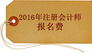 山東省2016注冊會計師報名費